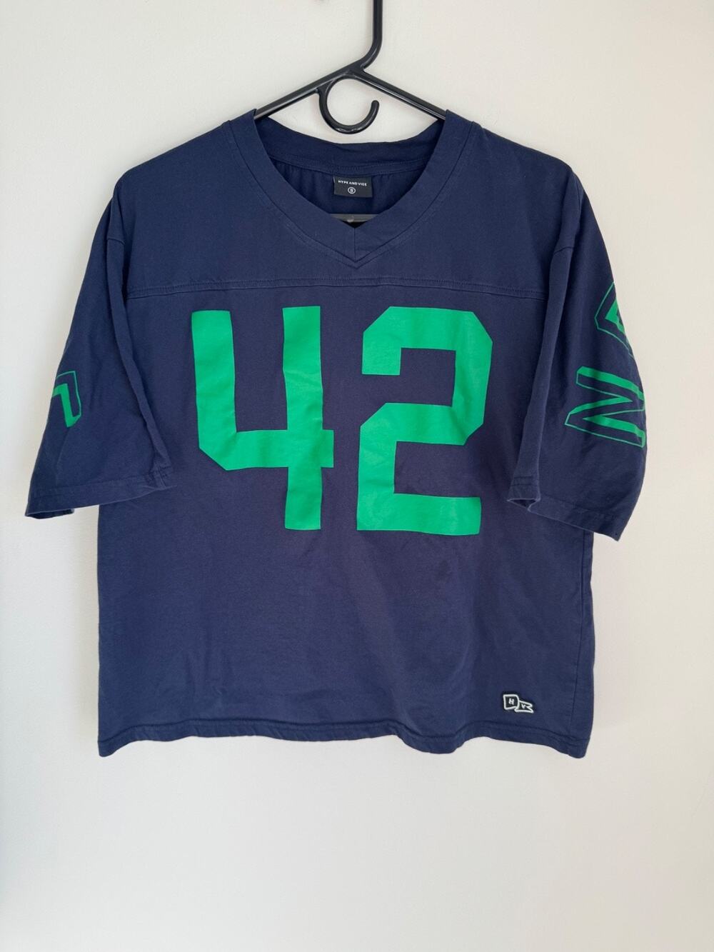 HYPE & VICE Notre Dame Fighting Irish Oversized Cropped T Shirt